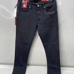 Tramarossa Mens Jeans Black Size 34 Leonardo Stretch Denim Slim Straight Leg